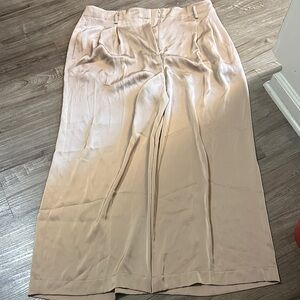 Ann Taylor Cream Wide Leg Pants